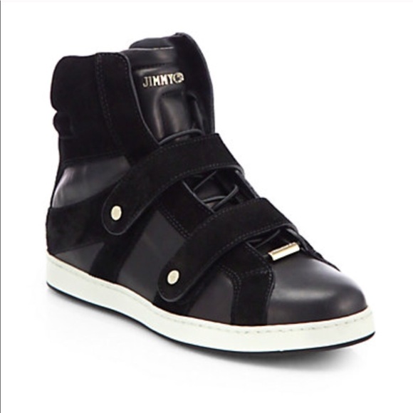 Jimmy Choo Shoes - Jimmy choo yazz leather suede high top sneaker
